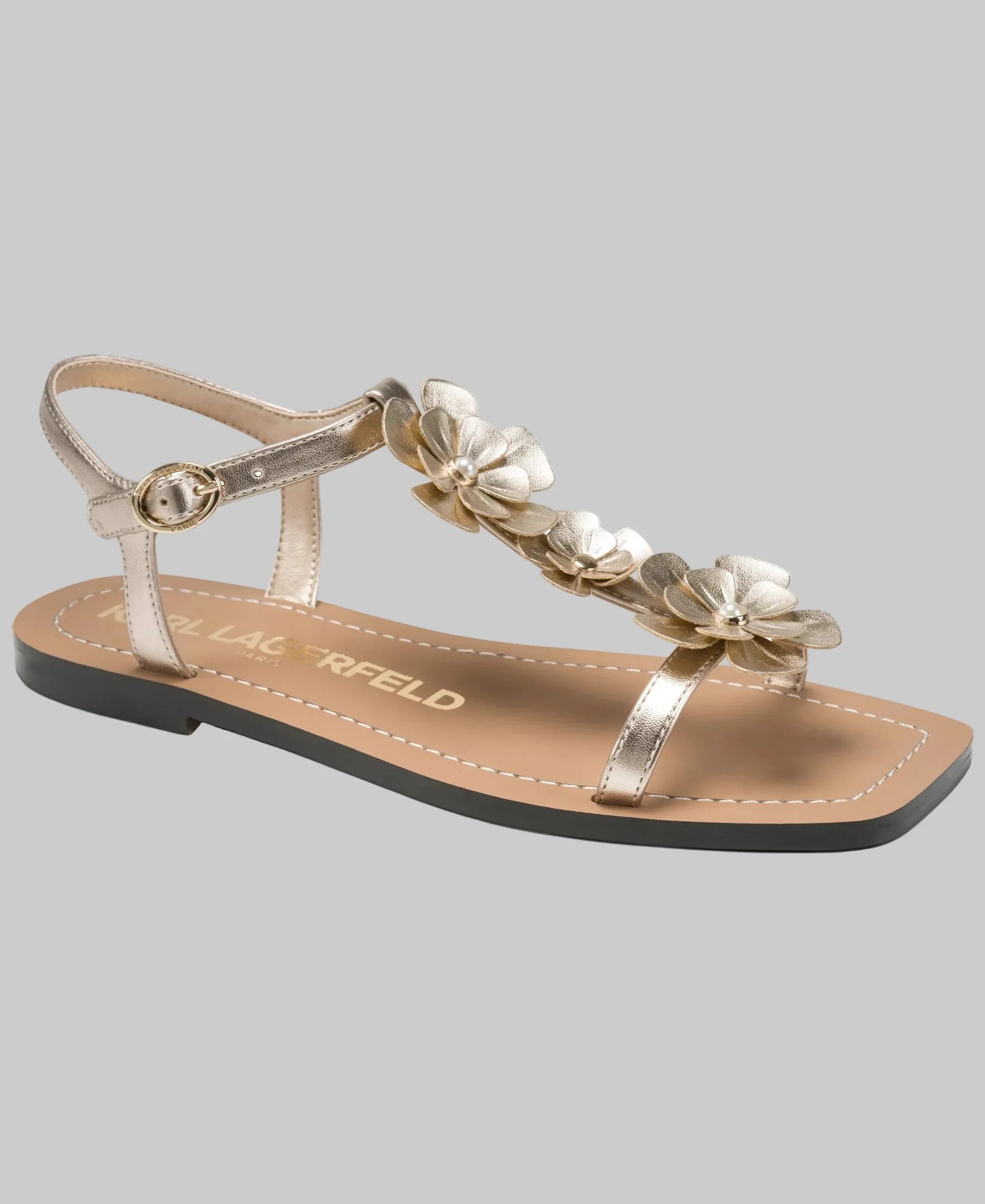 MARGATE SANDAL WITH FLOWERS - Image 2