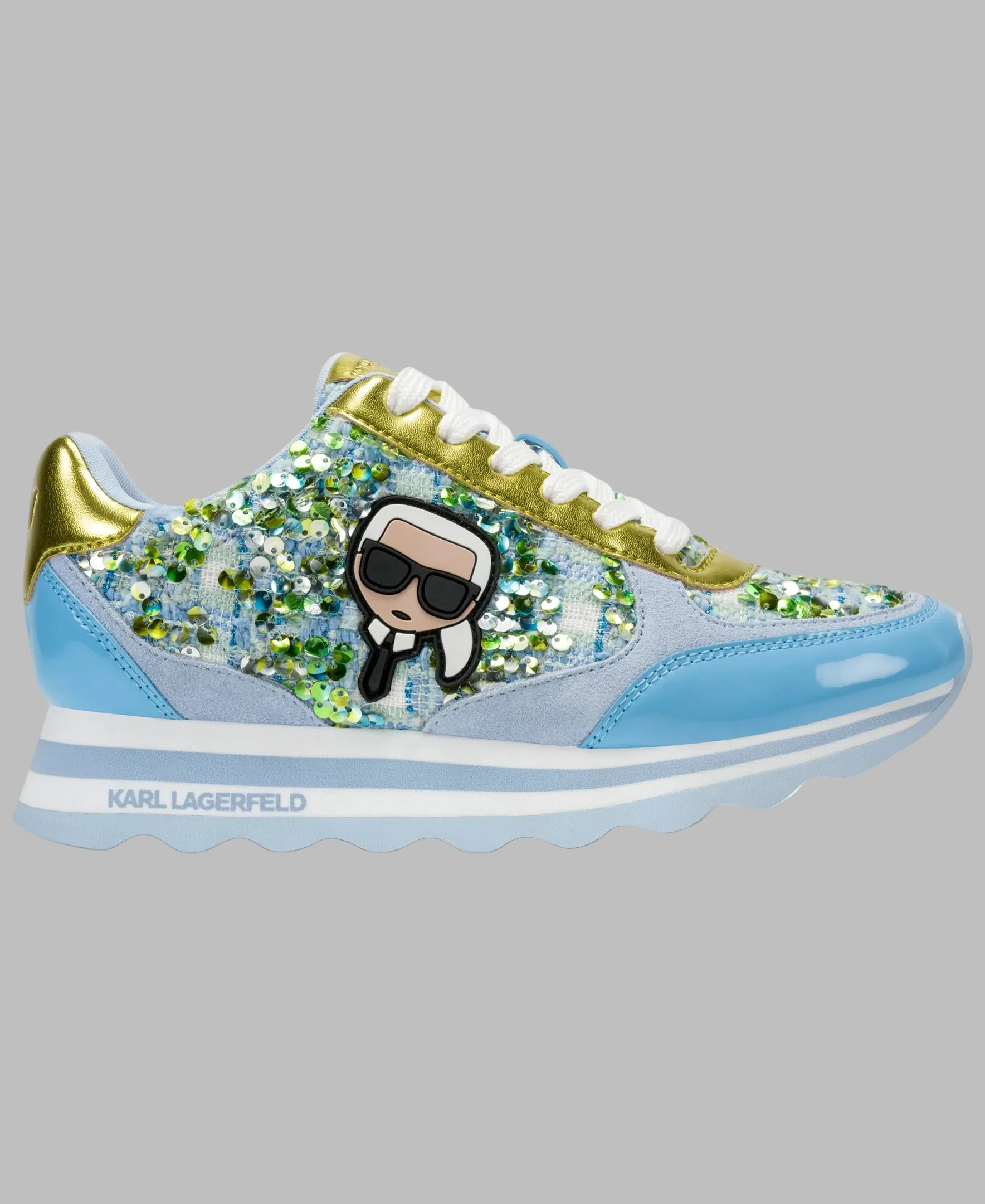 MEADE TWEED SEQUIN SNEAKER