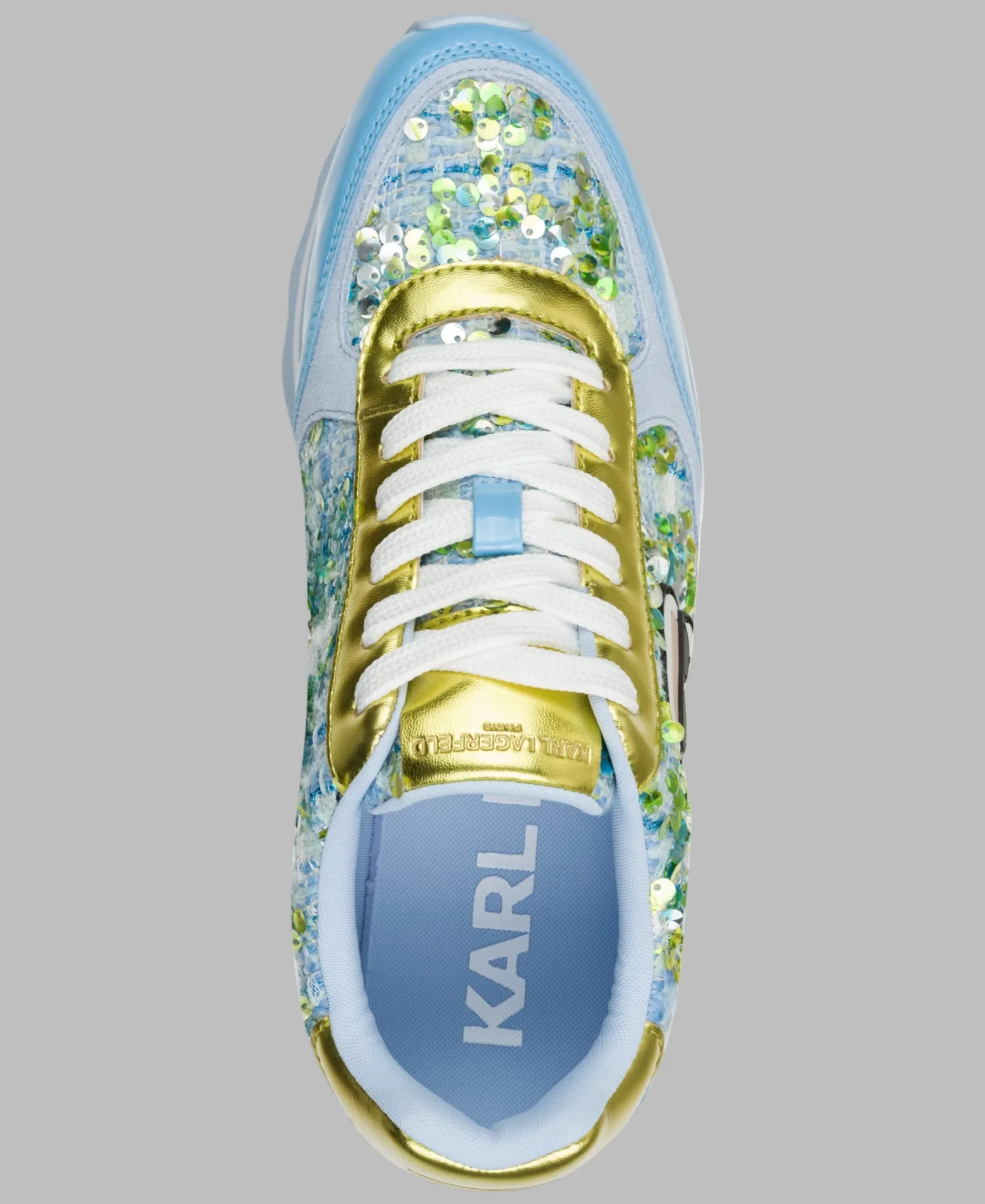 MEADE TWEED SEQUIN SNEAKER - Image 4