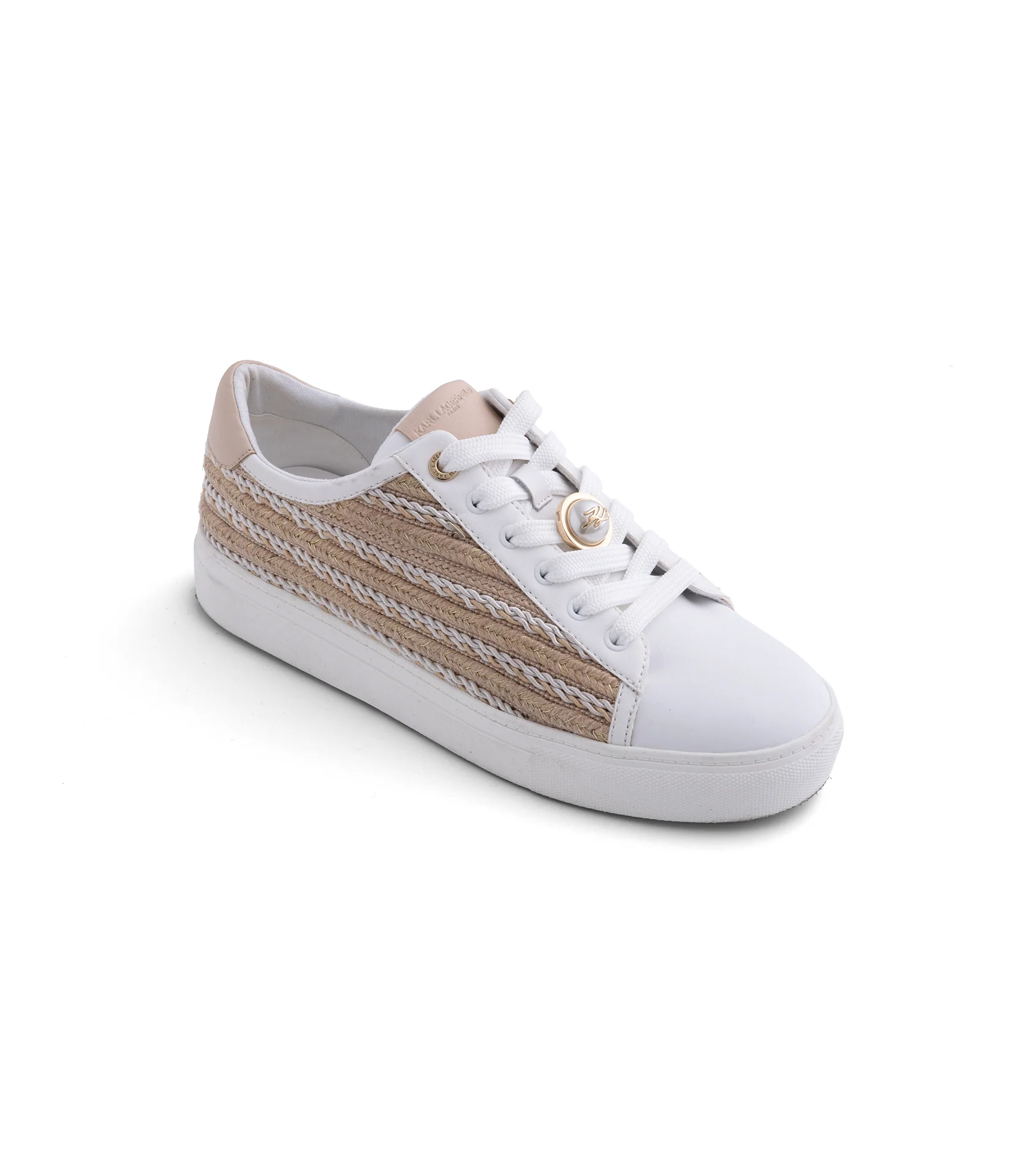 CATE PEARL RAFFIA SNEAKER - Image 2