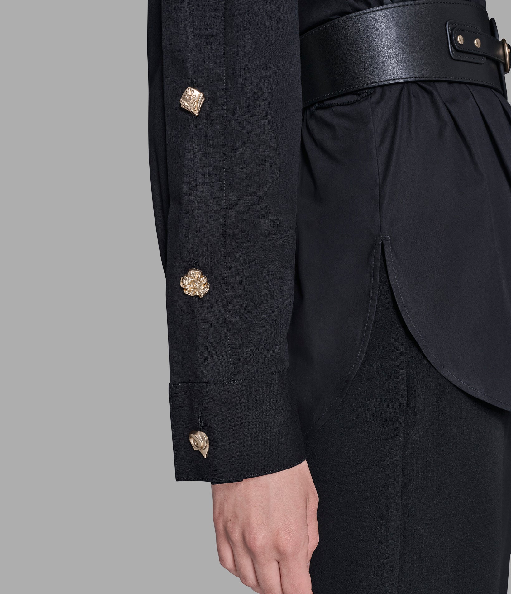 BELTED POPLIN SHIRT - Image 6