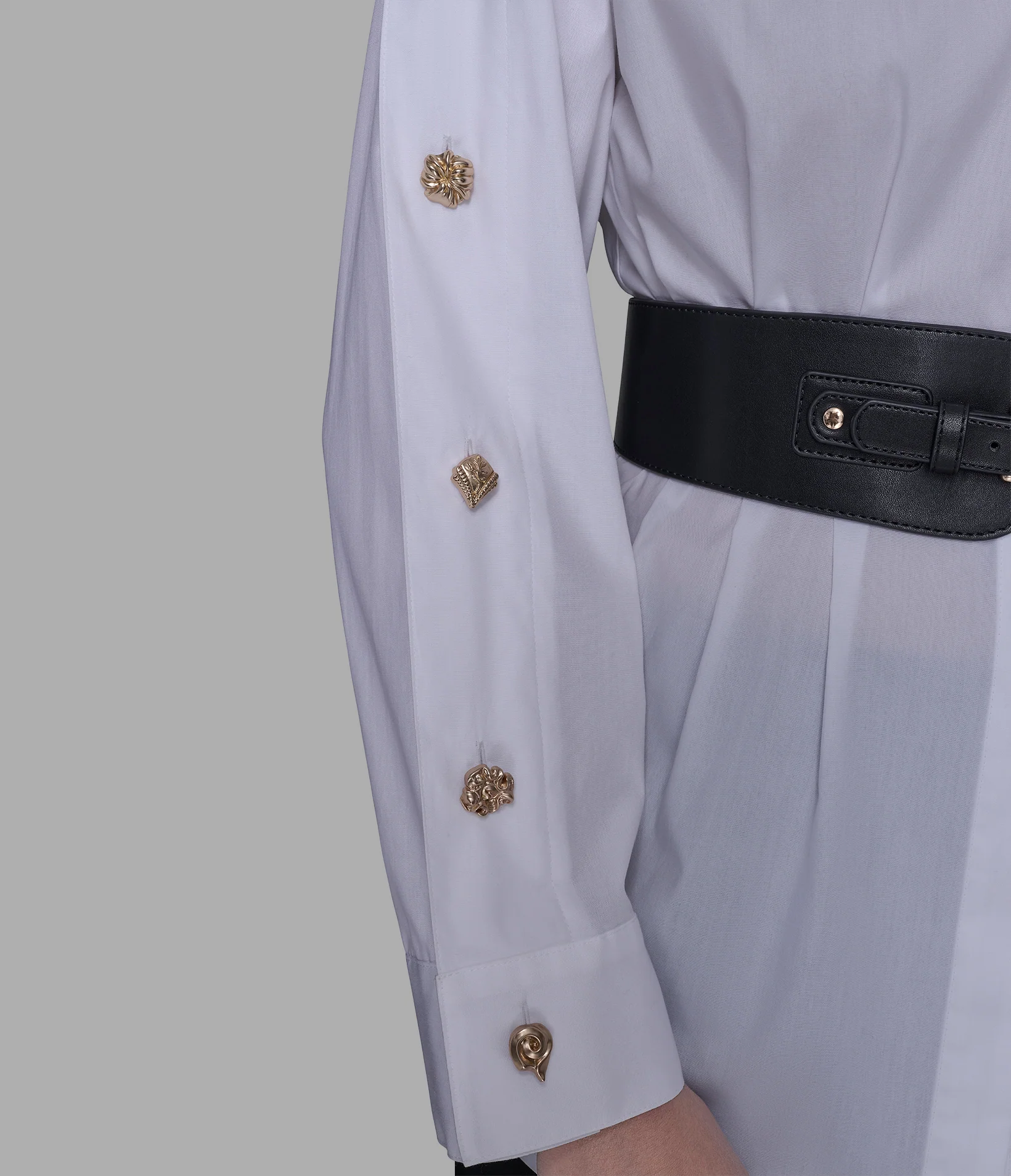 BELTED POPLIN SHIRT - Image 7