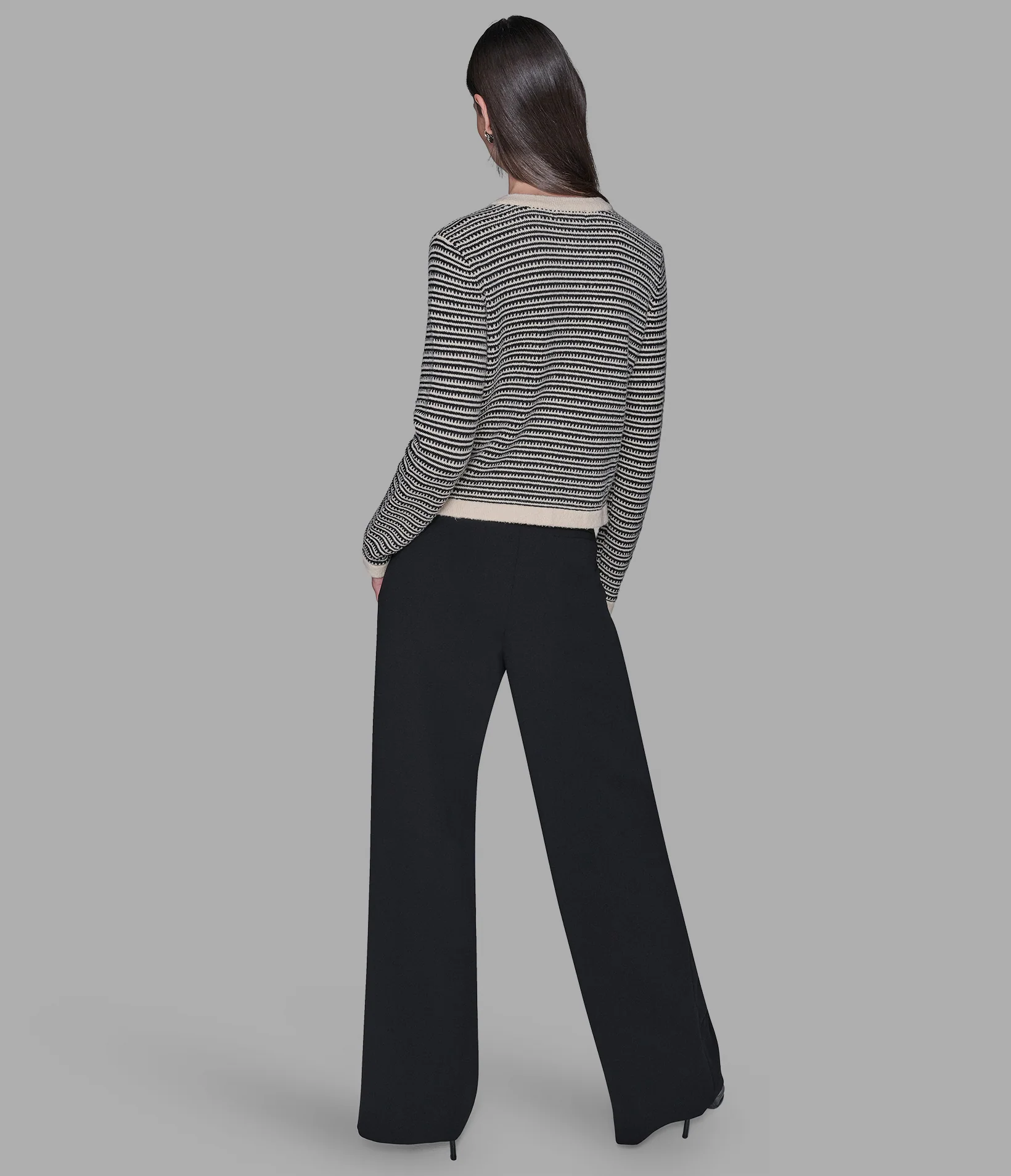 CROPPED TEXTURED CARDIGAN - Image 2
