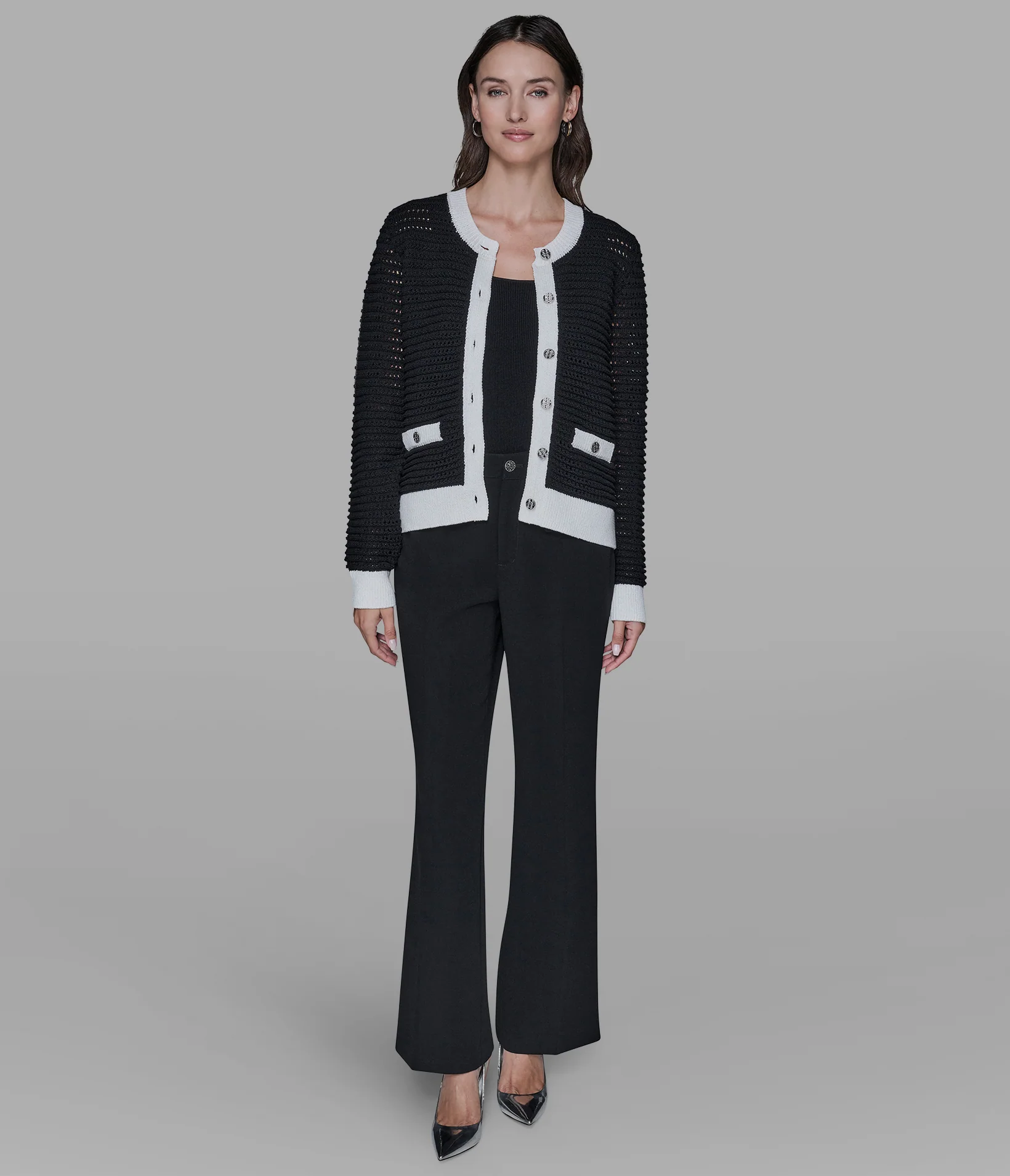 CROCHET KNIT CARDIGAN - Image 4