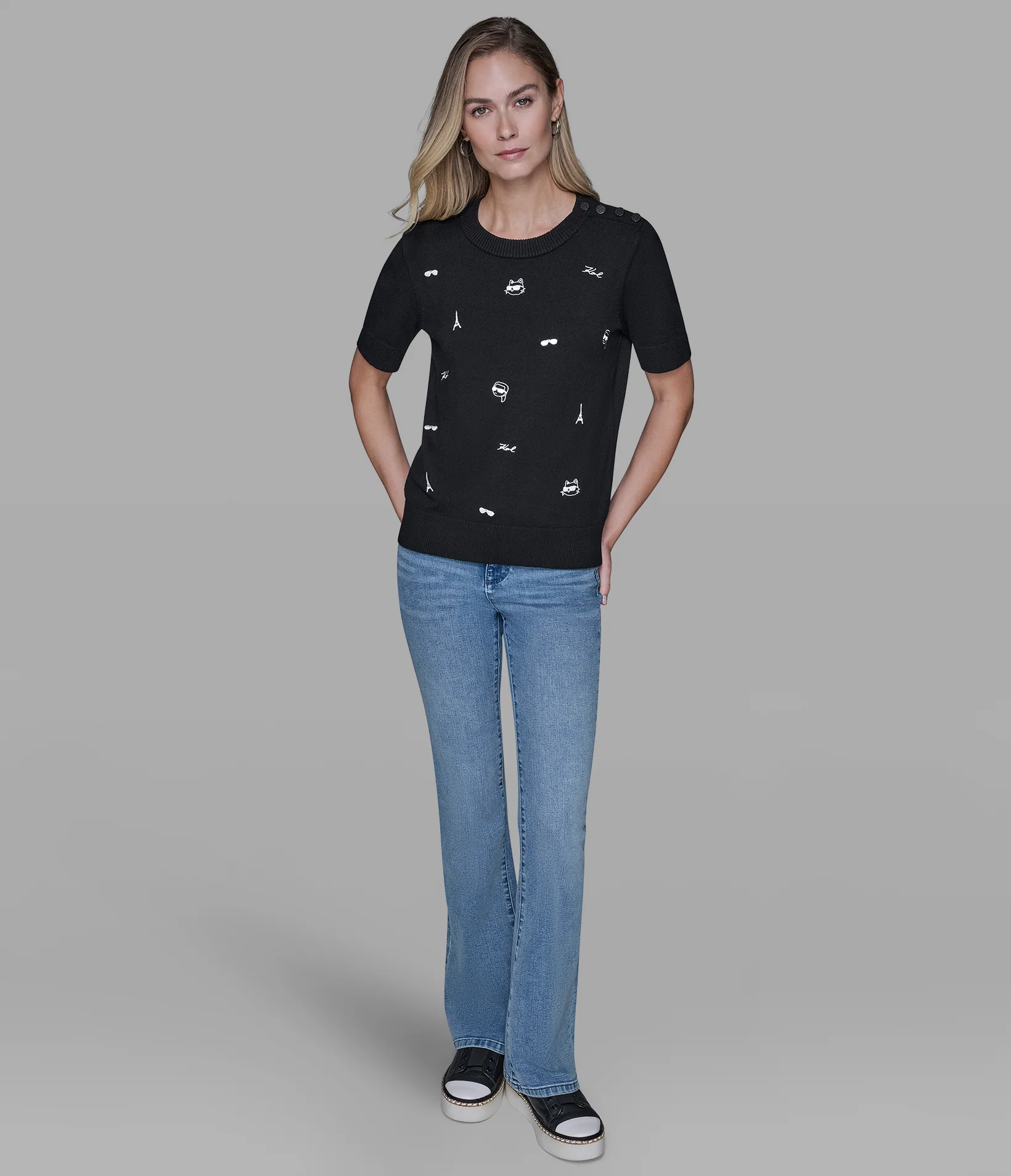 SHORT SLEEVE WHIMSY SWEATER - Image 5