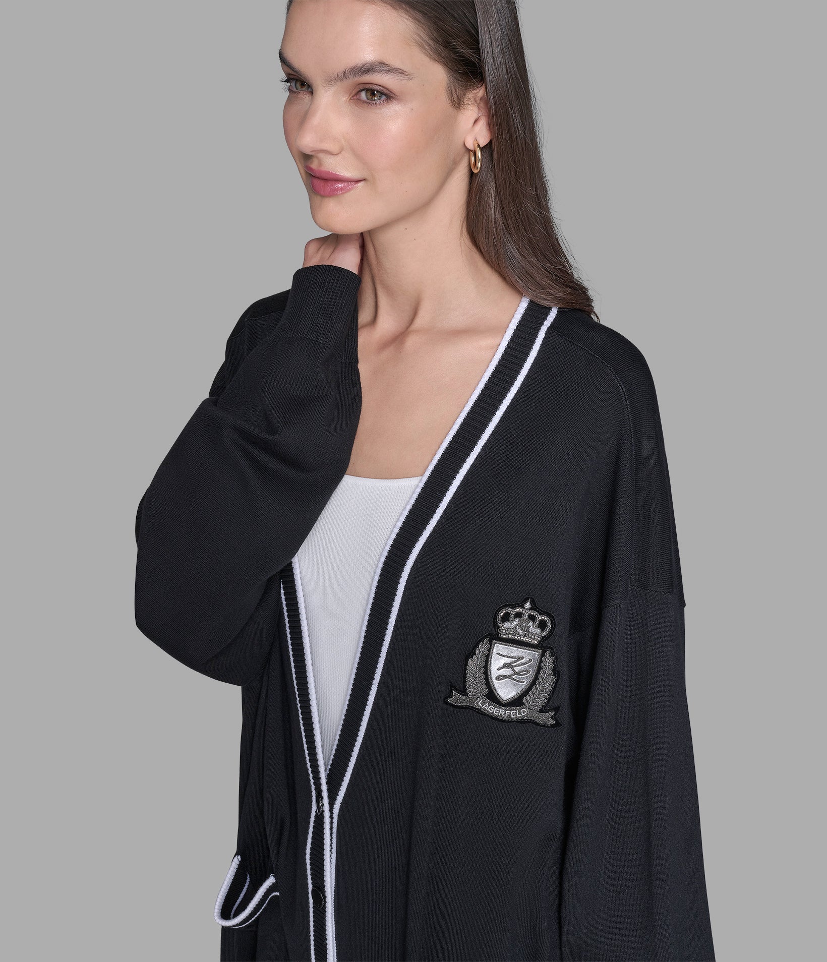 VARSITY CARDIGAN WITH PATCH - Image 4