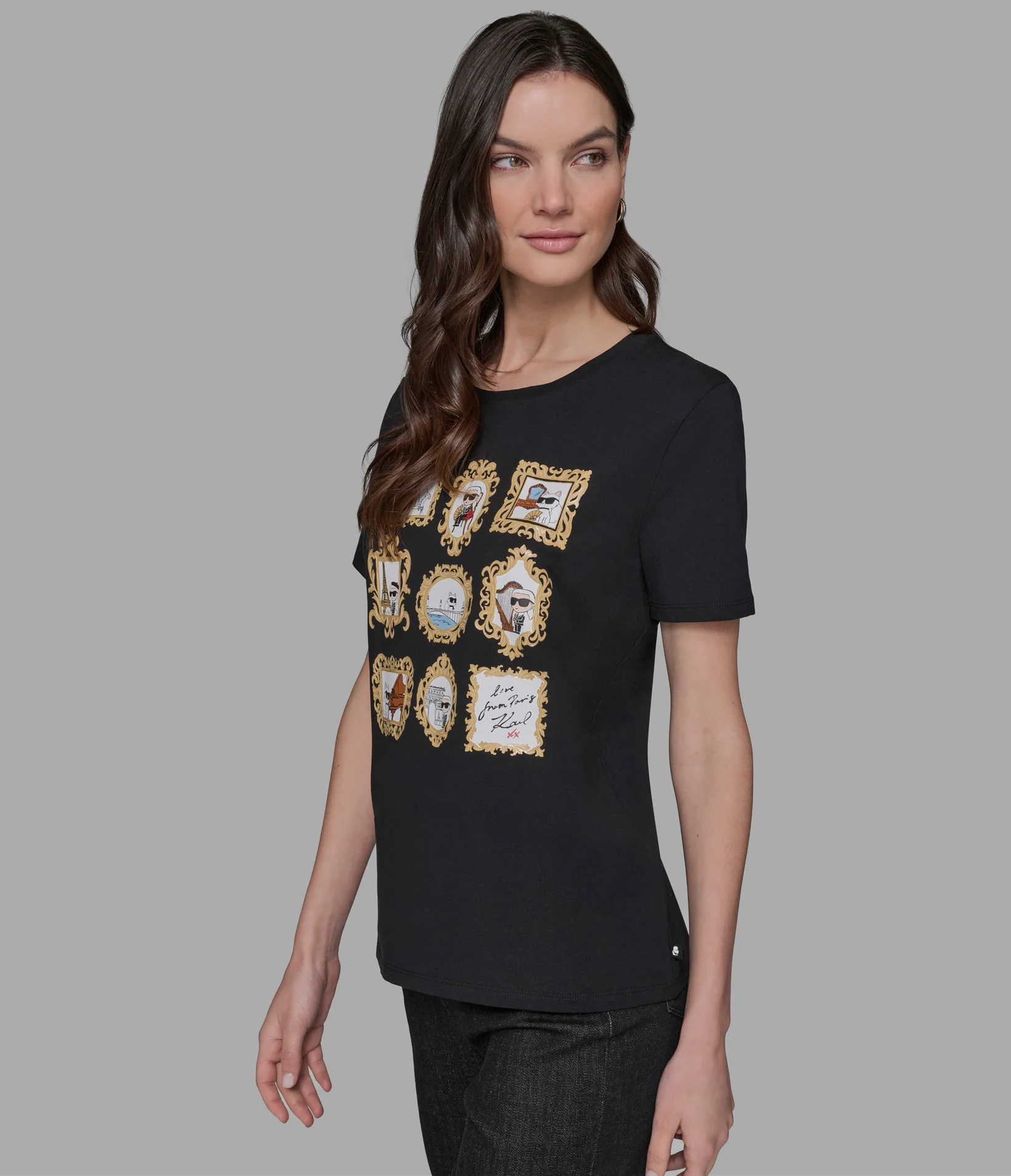 KARL AND CHOUPETTE FRAME TEE - Image 4