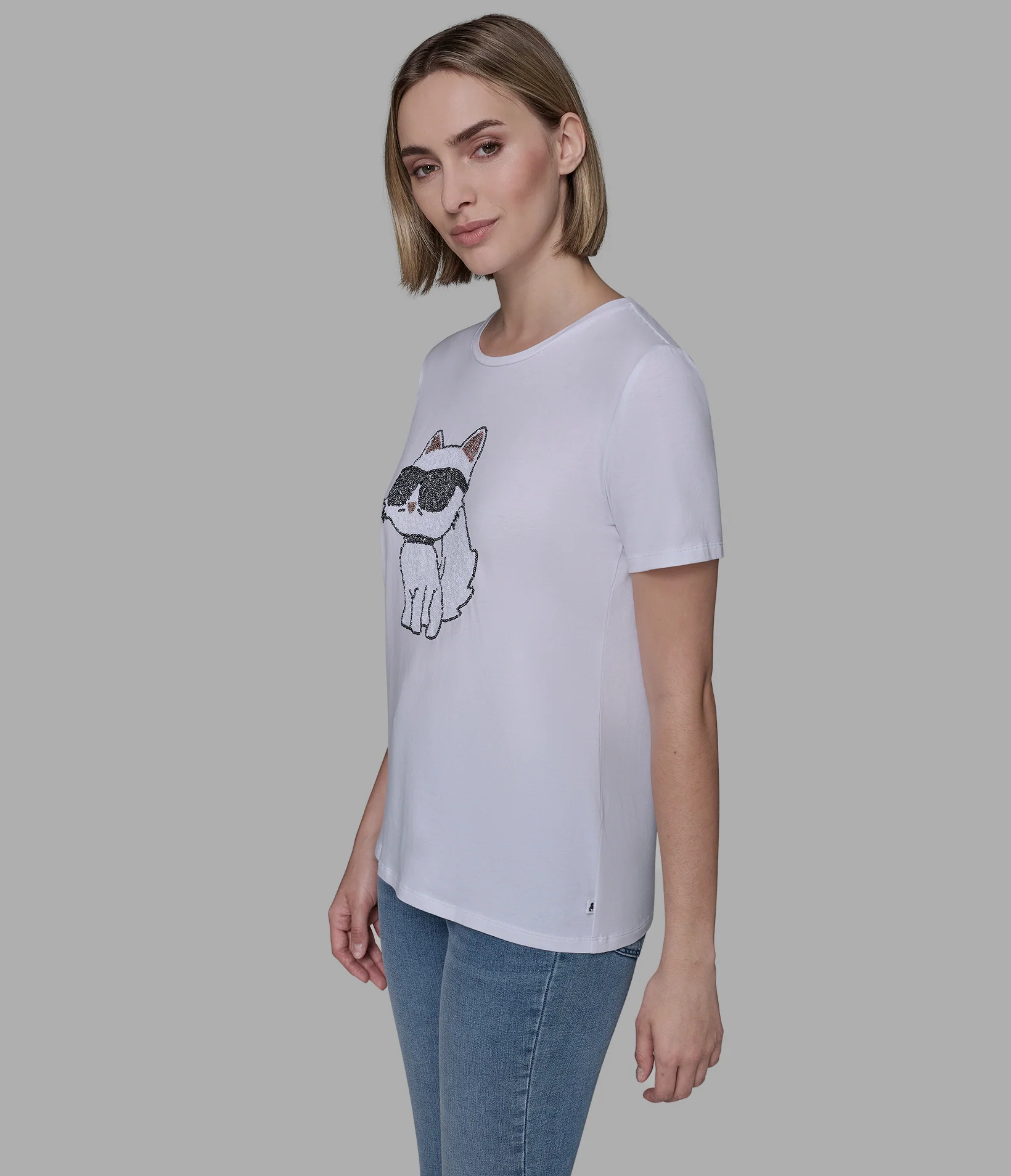 CHOUPETTE SEQUIN LOGO TEE - Image 3