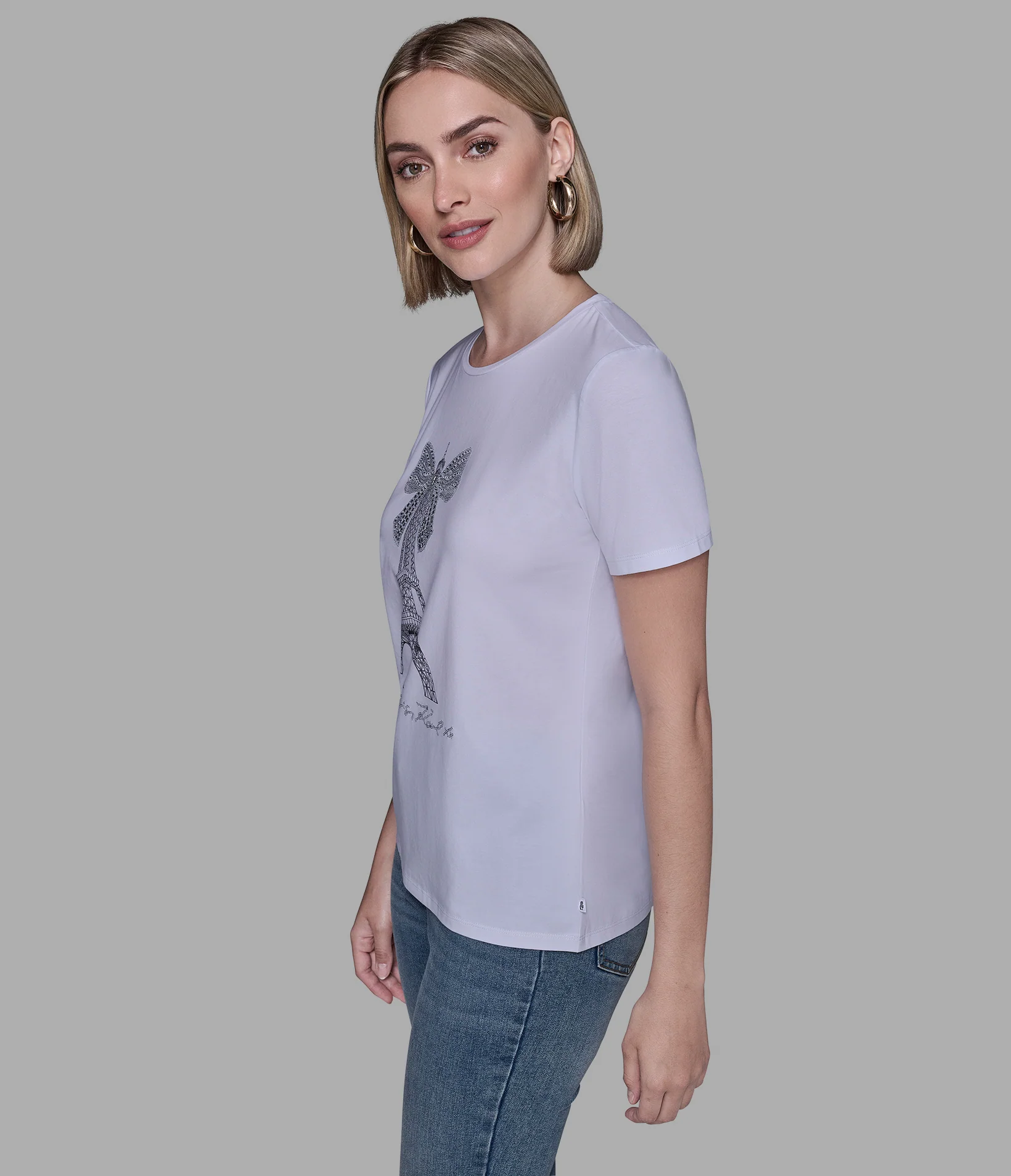 EIFFEL TOWER BOW TEE - Image 4