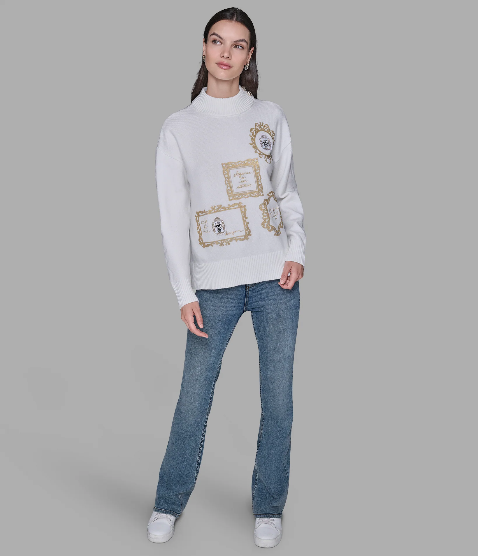 KARL AND CHOUPETTE FRAME SWEATER - Image 3