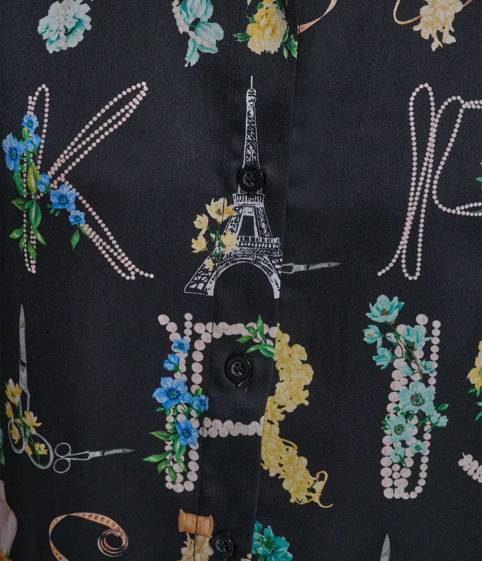 LONG SLEEVE KARL ATELIER PRINT BLOUSE - Image 6