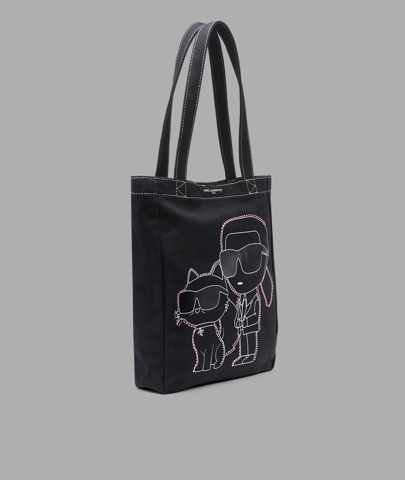 CANNES KARL & CHOUPETTE RHINESTONE TOTE - Image 2