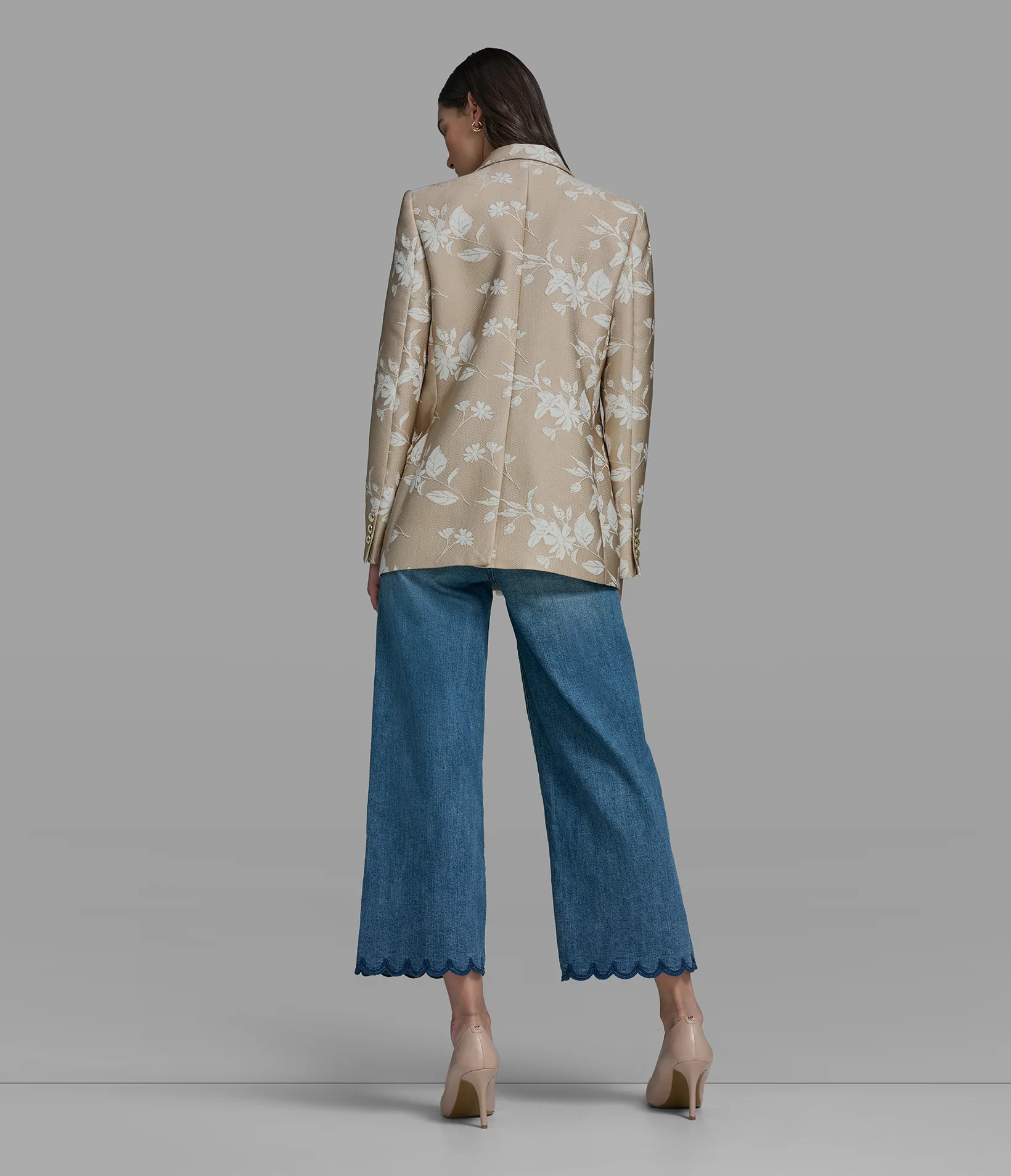 FLORAL JACQUARD BLAZER - Image 9