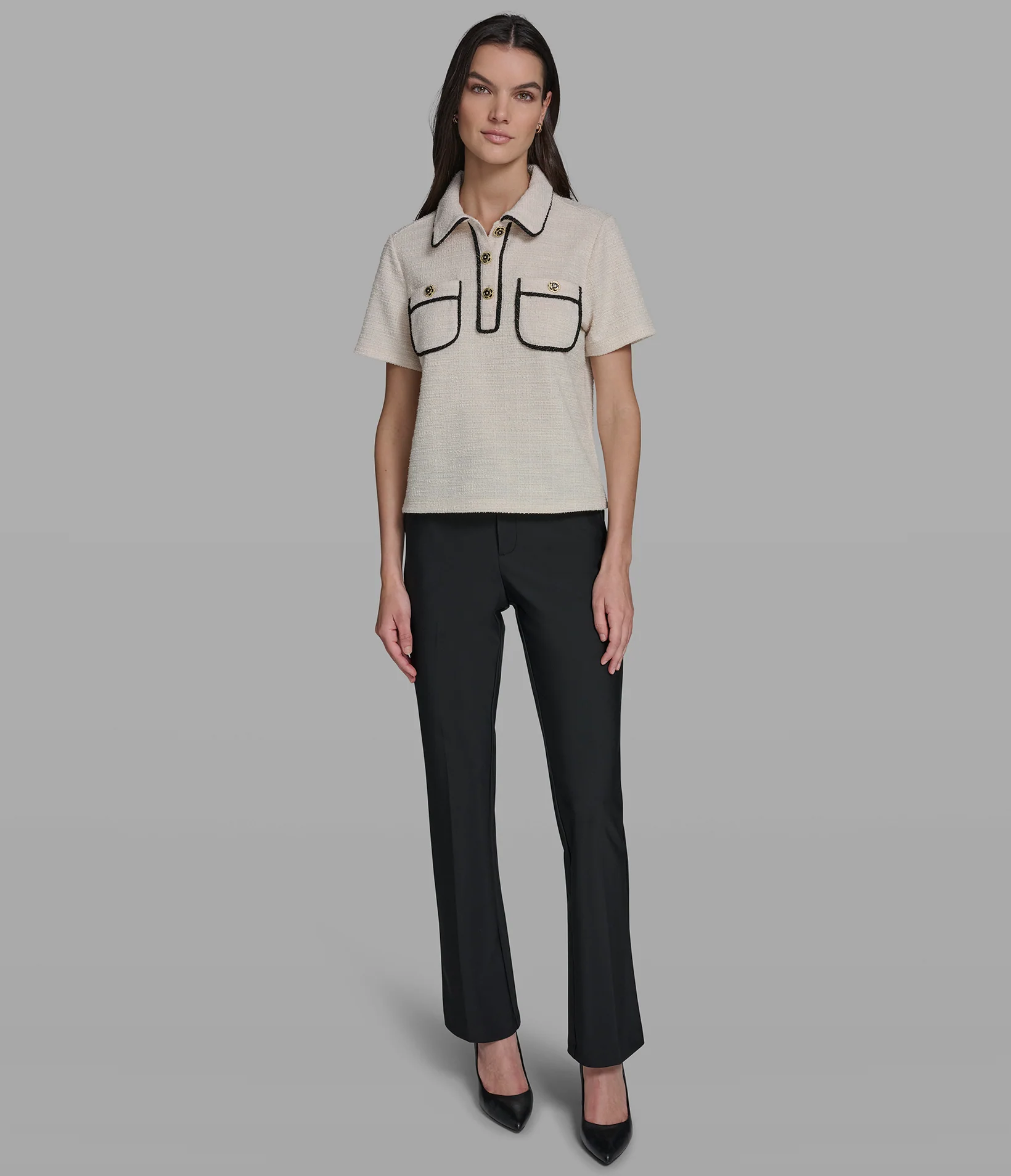 KNIT TWEED POLO - Image 4