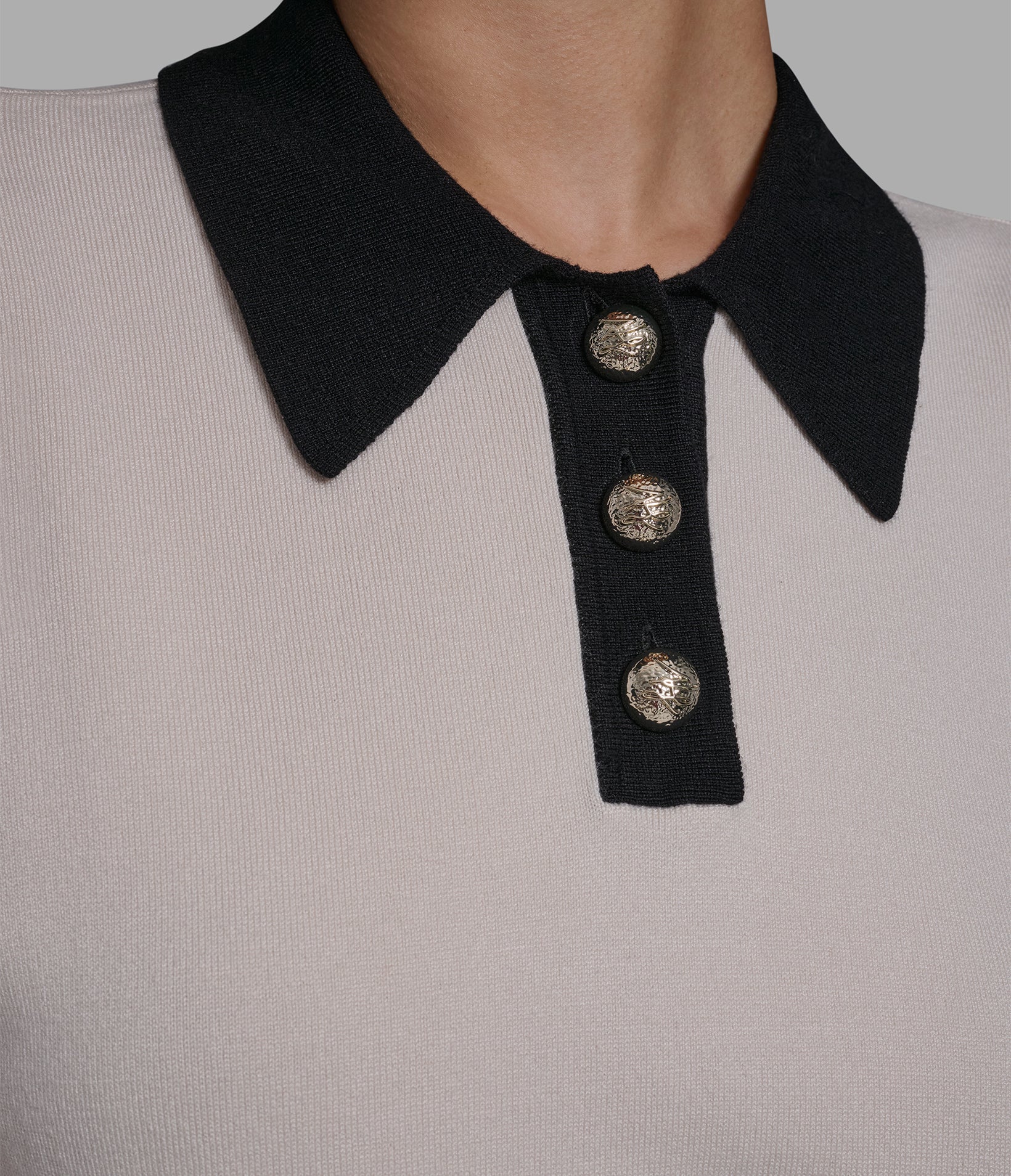 COLORBLOCKED POLO SWEATER - Image 7