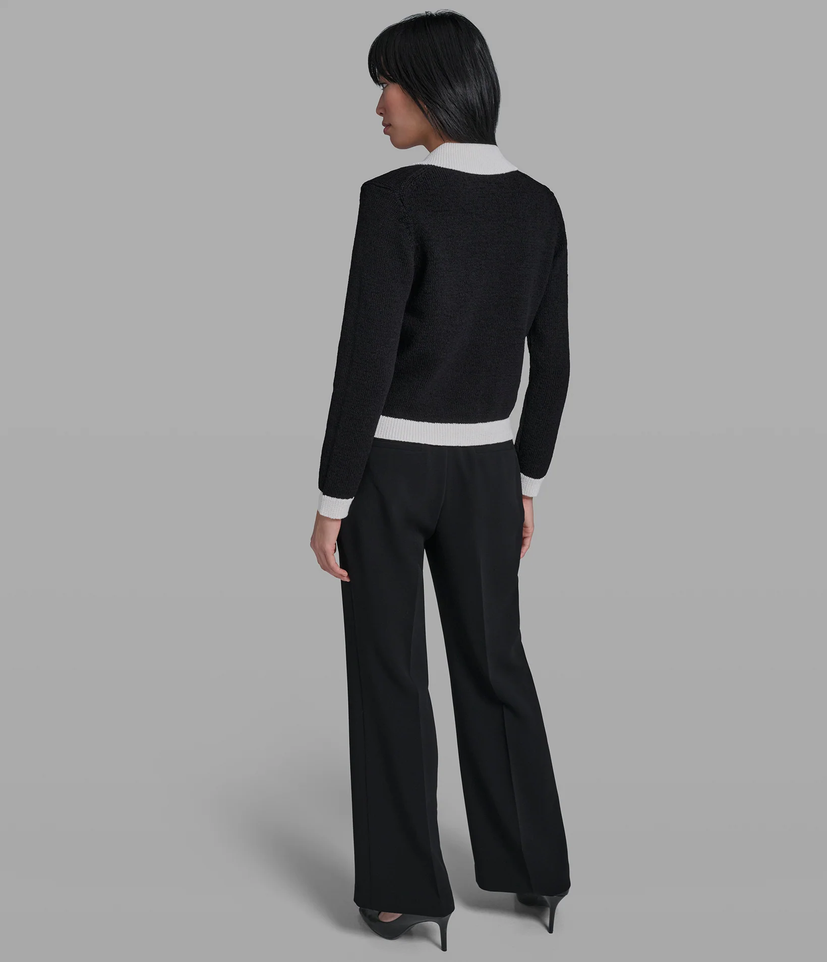CONTRAST TRIM CARDIGAN - Image 5