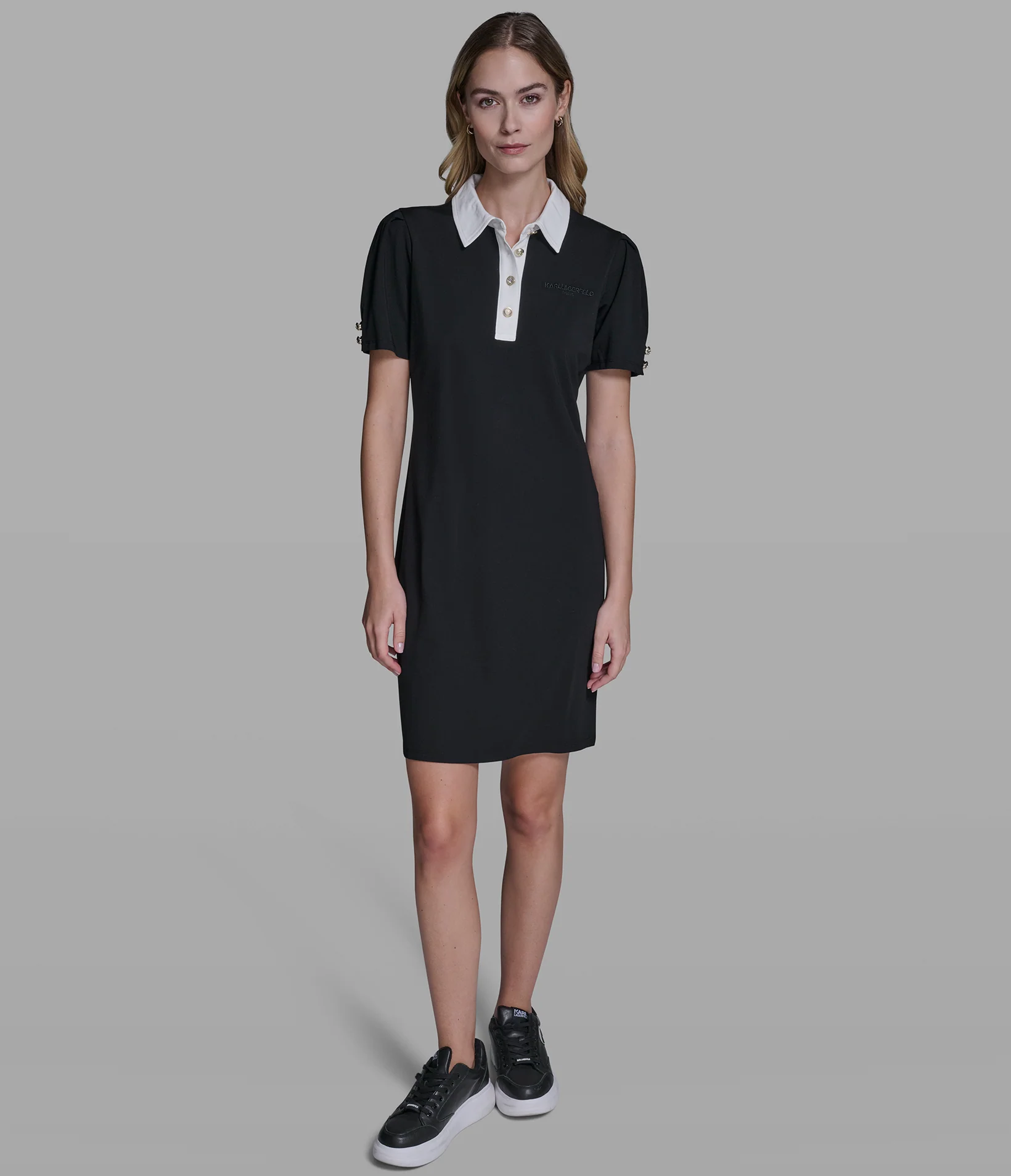 KNIT POLO DRESS