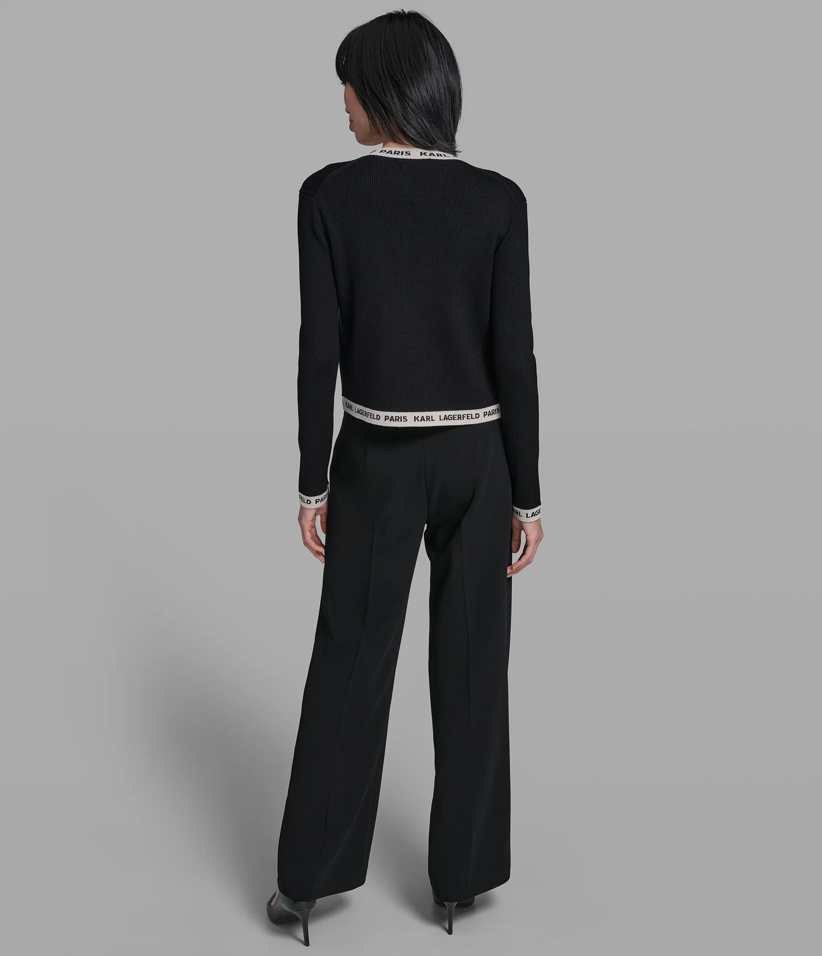 KARL LOGO TRIM CARDIGAN - Image 5