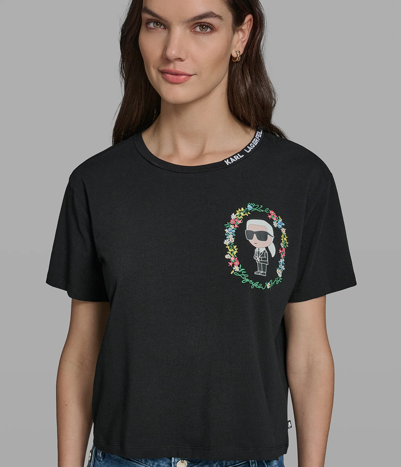 FLORAL FRAME KARL TEE