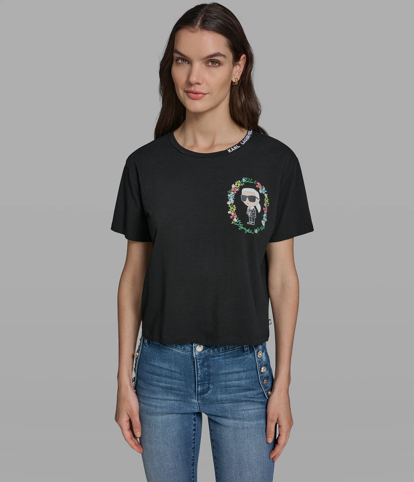 FLORAL FRAME KARL TEE - Image 4