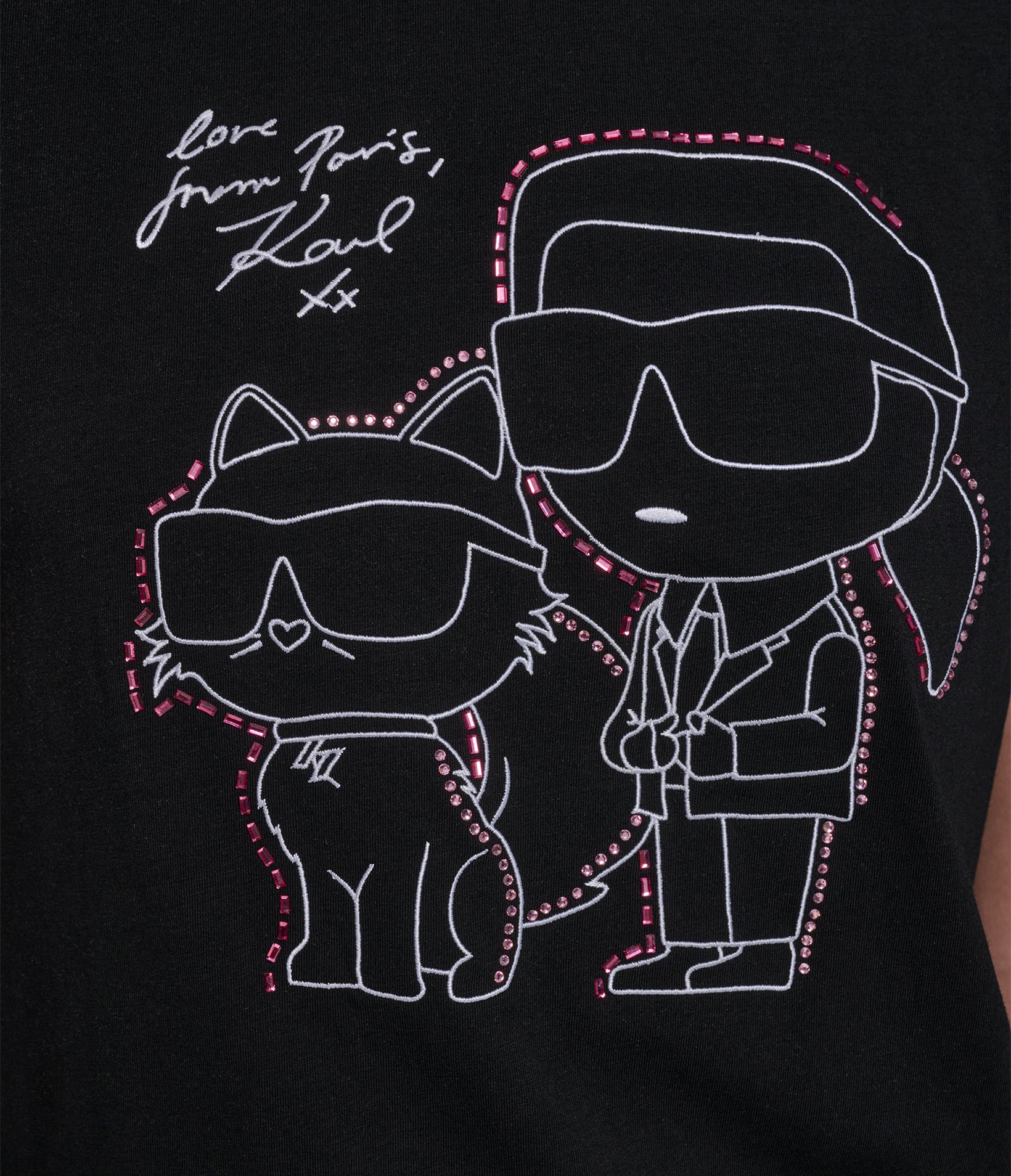 EMBELLISHED DUO OUTLINE TEE - Image 6