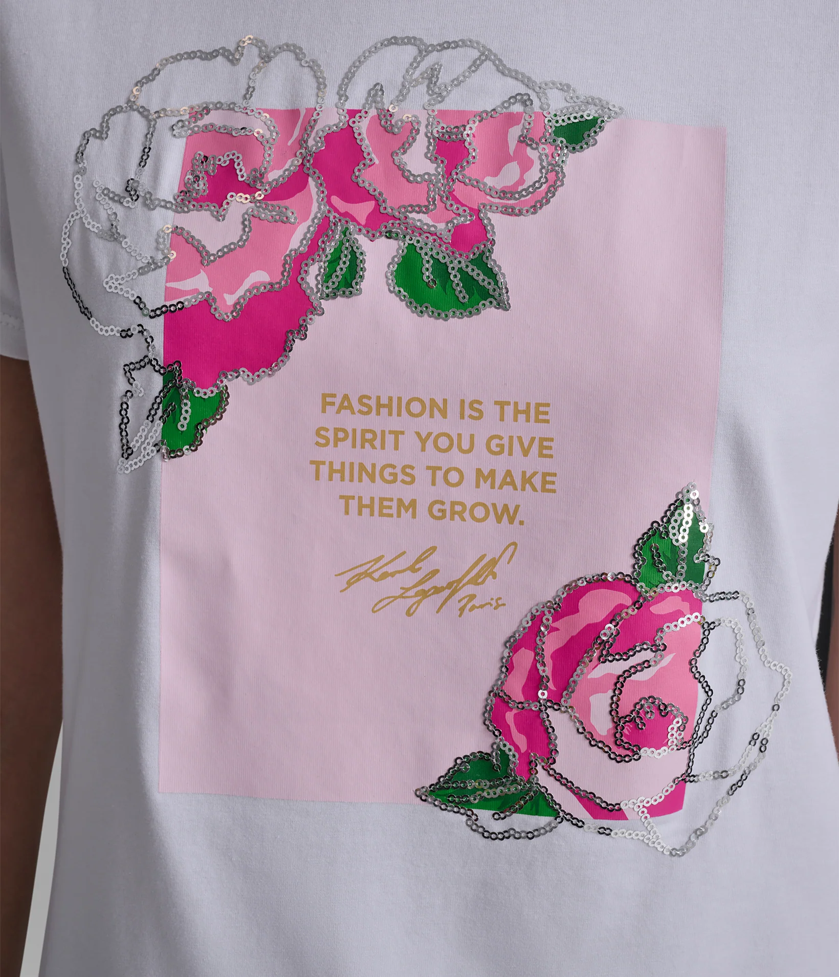 FLORAL QUOTE LOGO TEE - Image 6