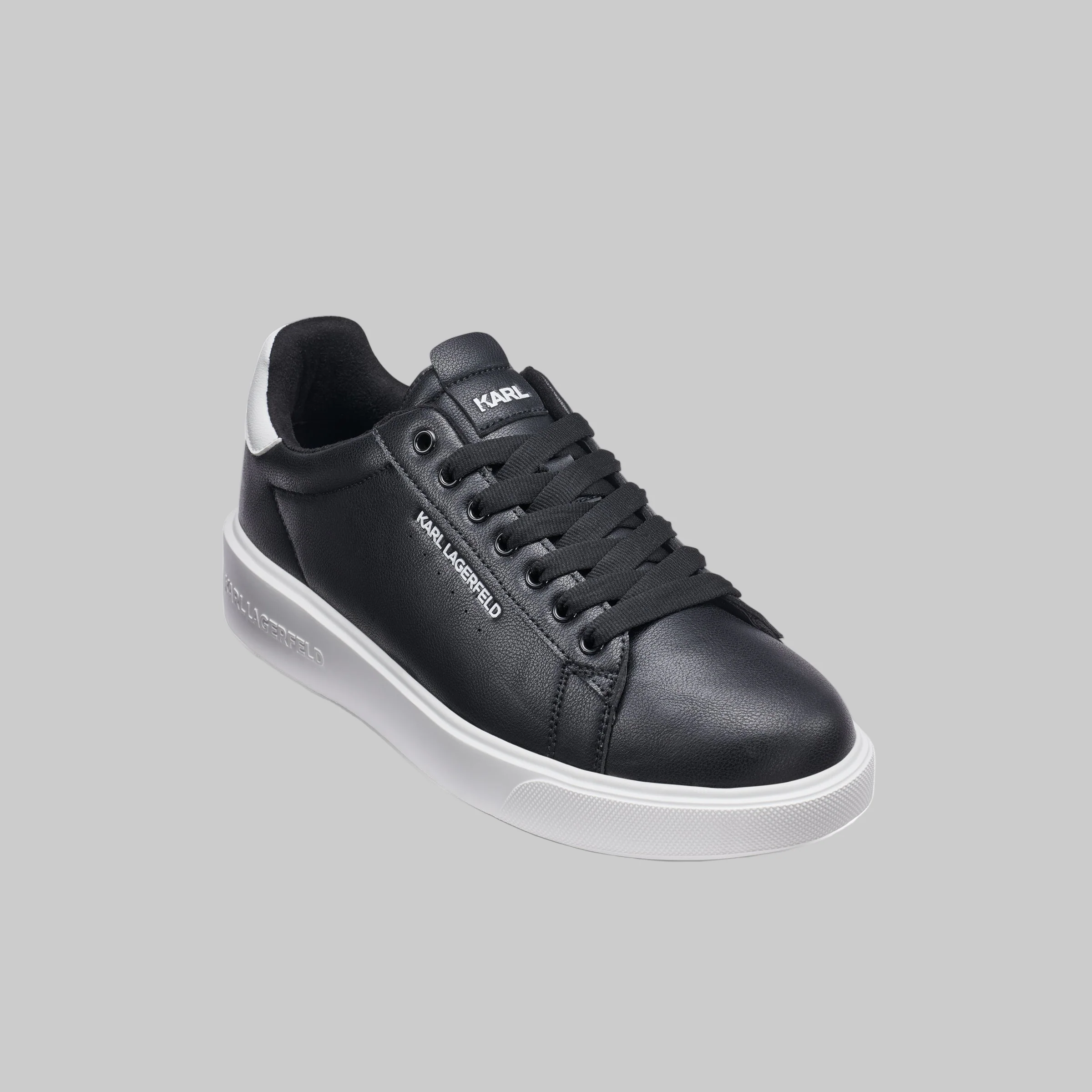 LEATHER SNEAKER WITH SIDE LOGO - Image 2