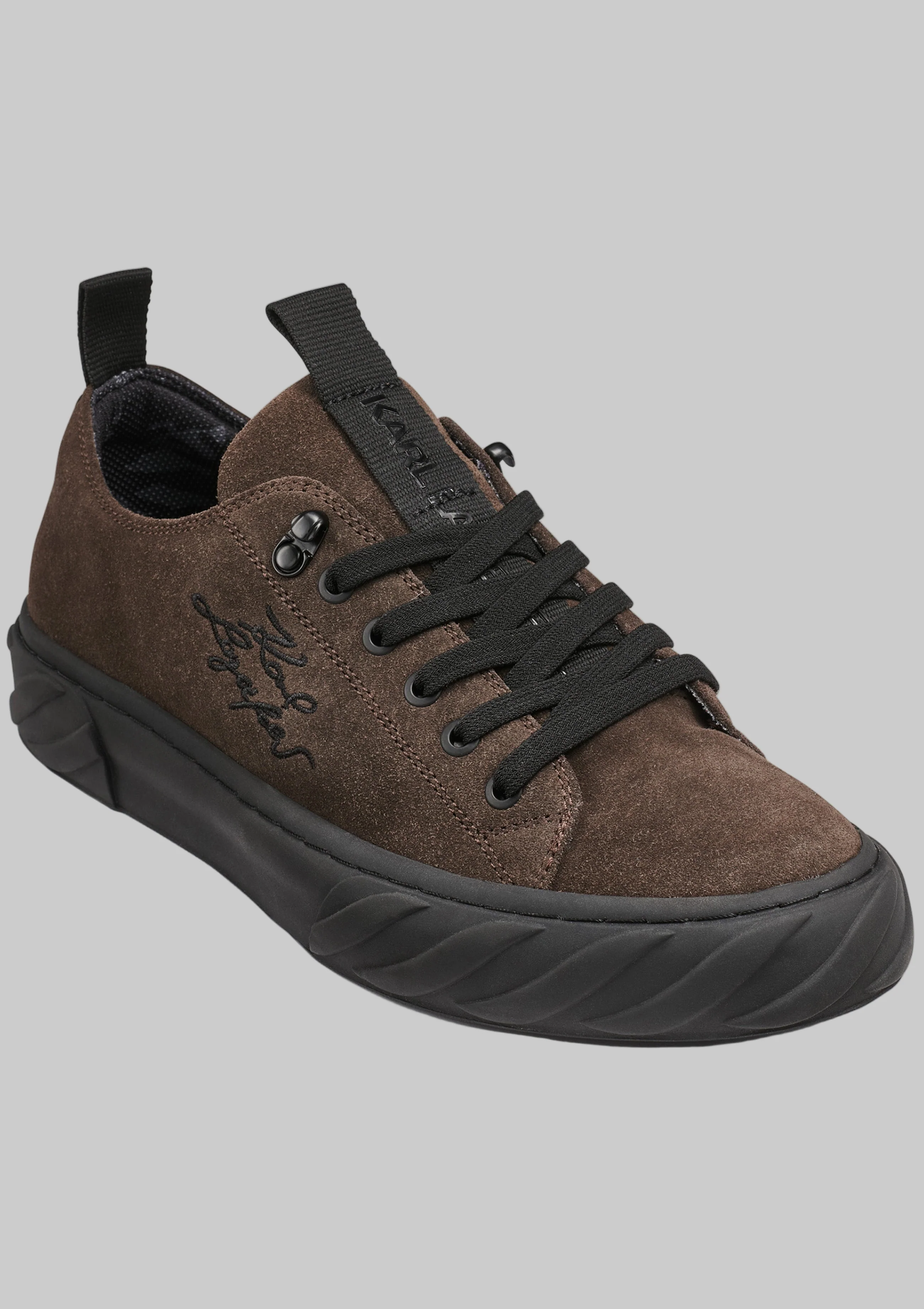 LOW PROFILE SUEDE SNEAKER WITH SIDE LOGO - Image 2