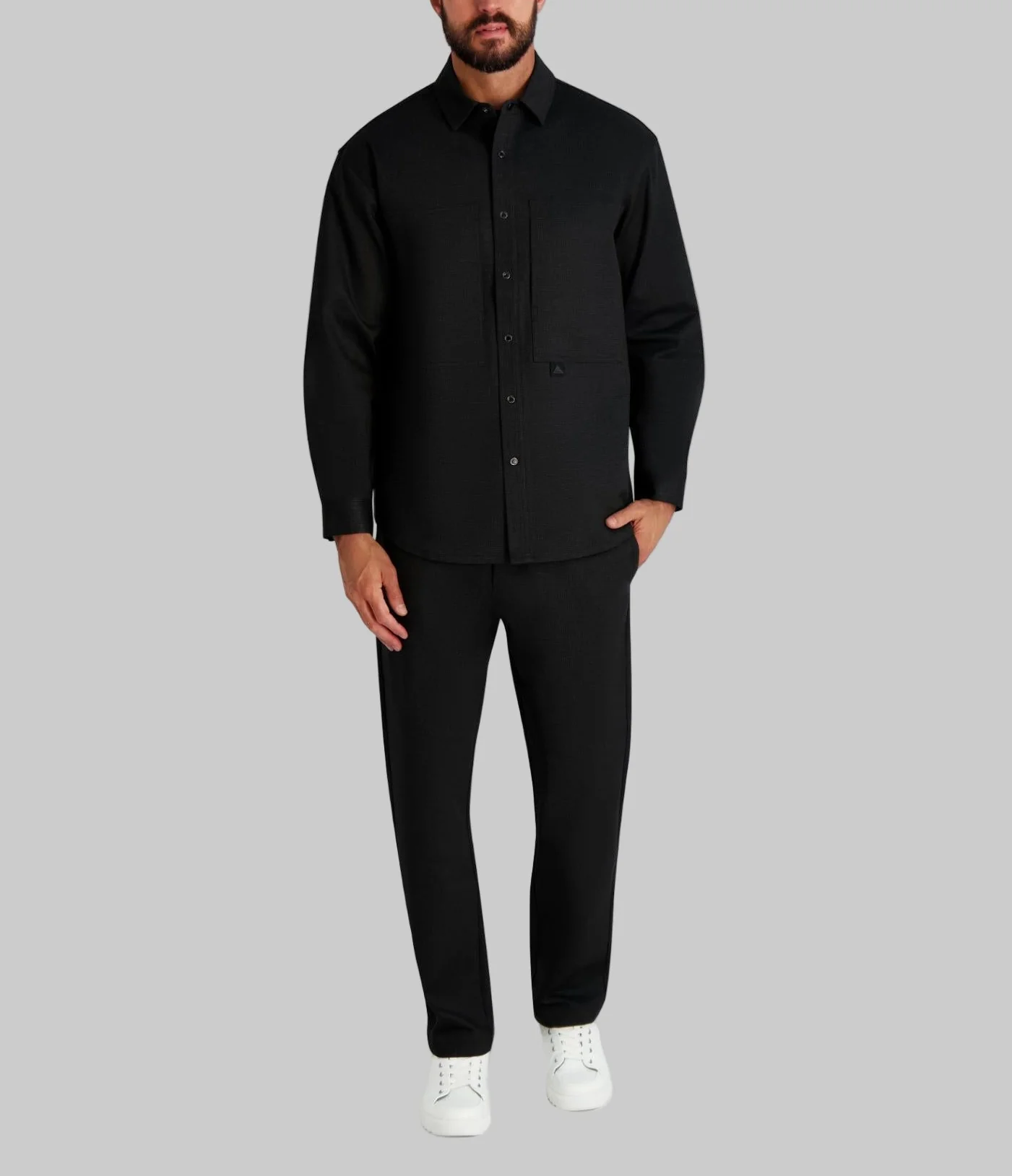 HOUNDSTOOTH UTILITY SHIRT JACKET - Image 4