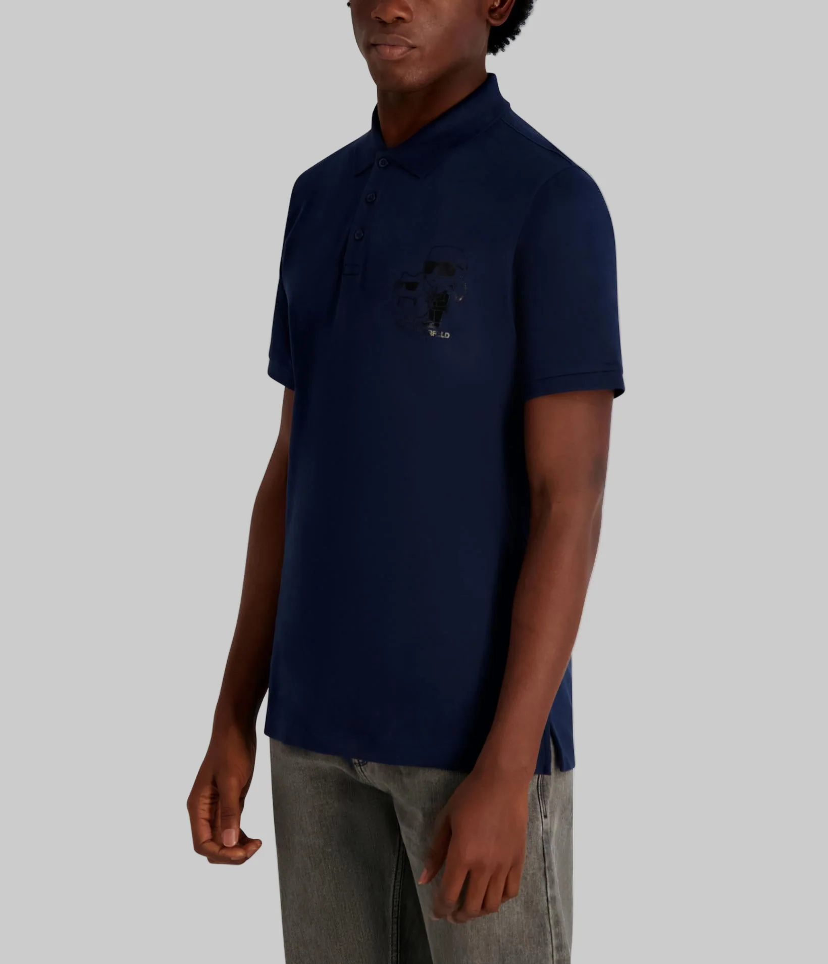 PIQUE POLO WITH PRINTED KARL AND CHOUPETTE - Image 2