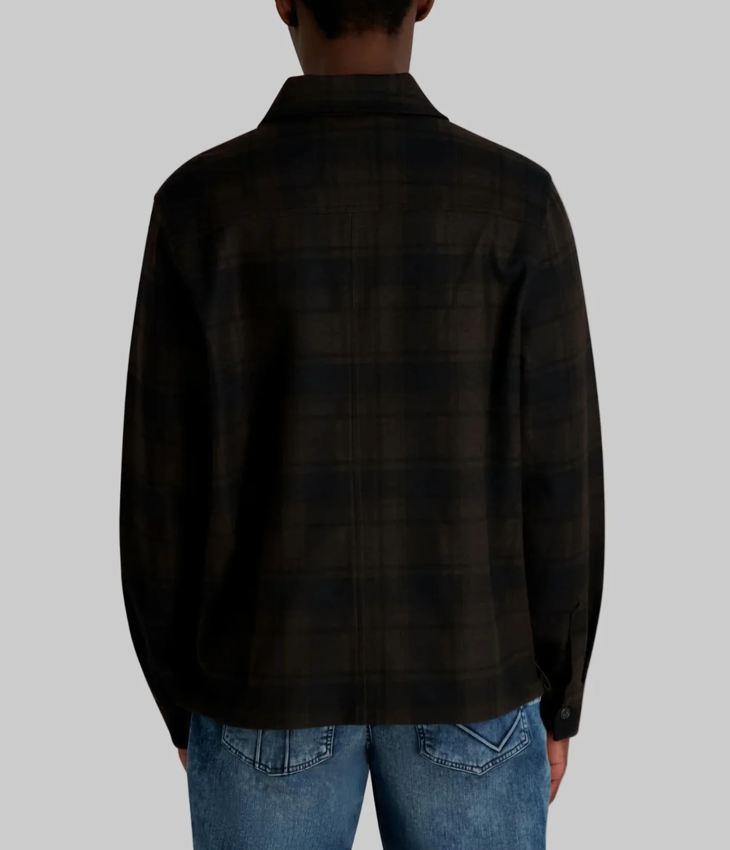 LONG SLEEVE ZIP FRONT SHIRT JACKET - Image 2