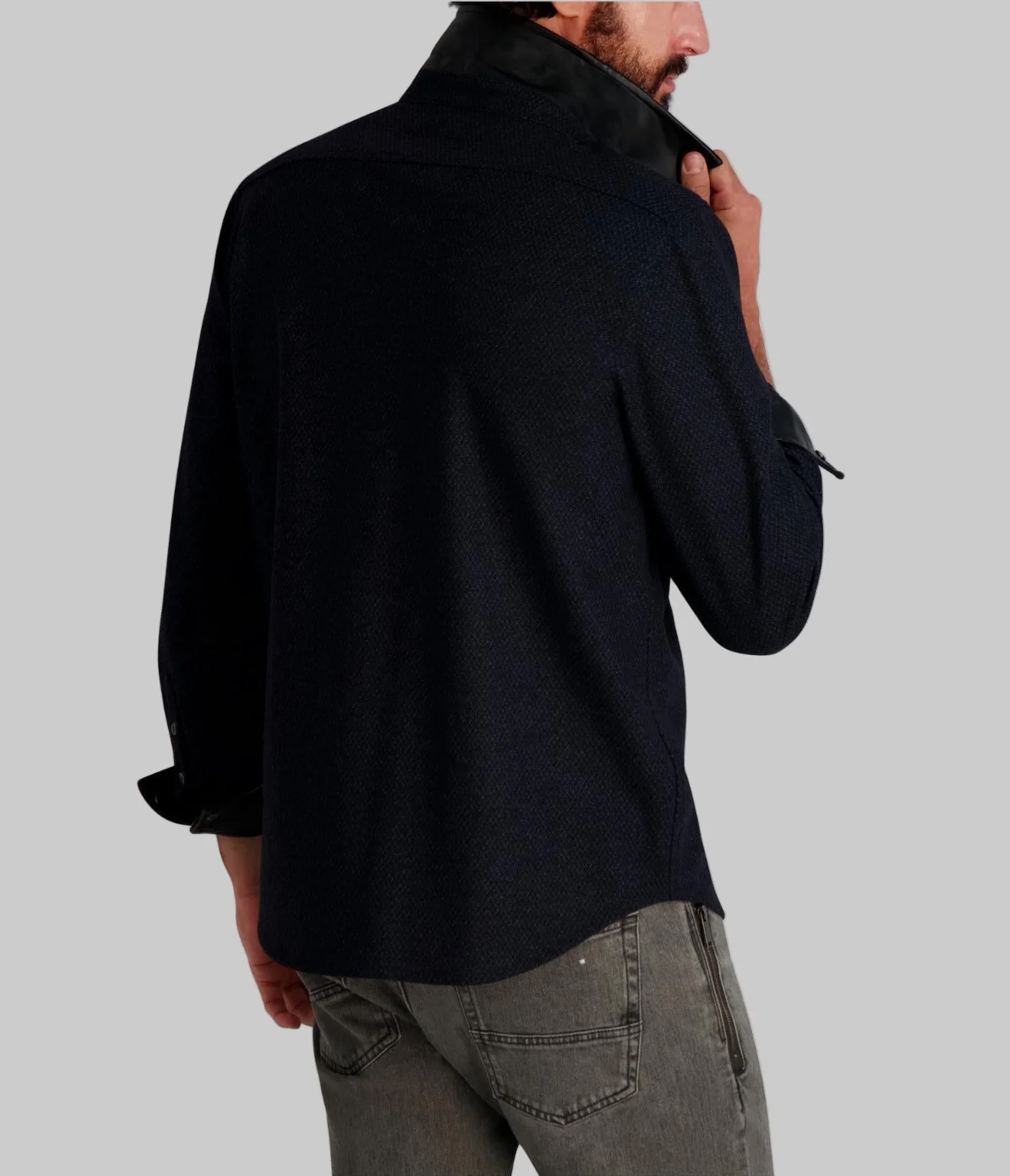 PLAID UTILITY SHIRT JACKET - Image 3