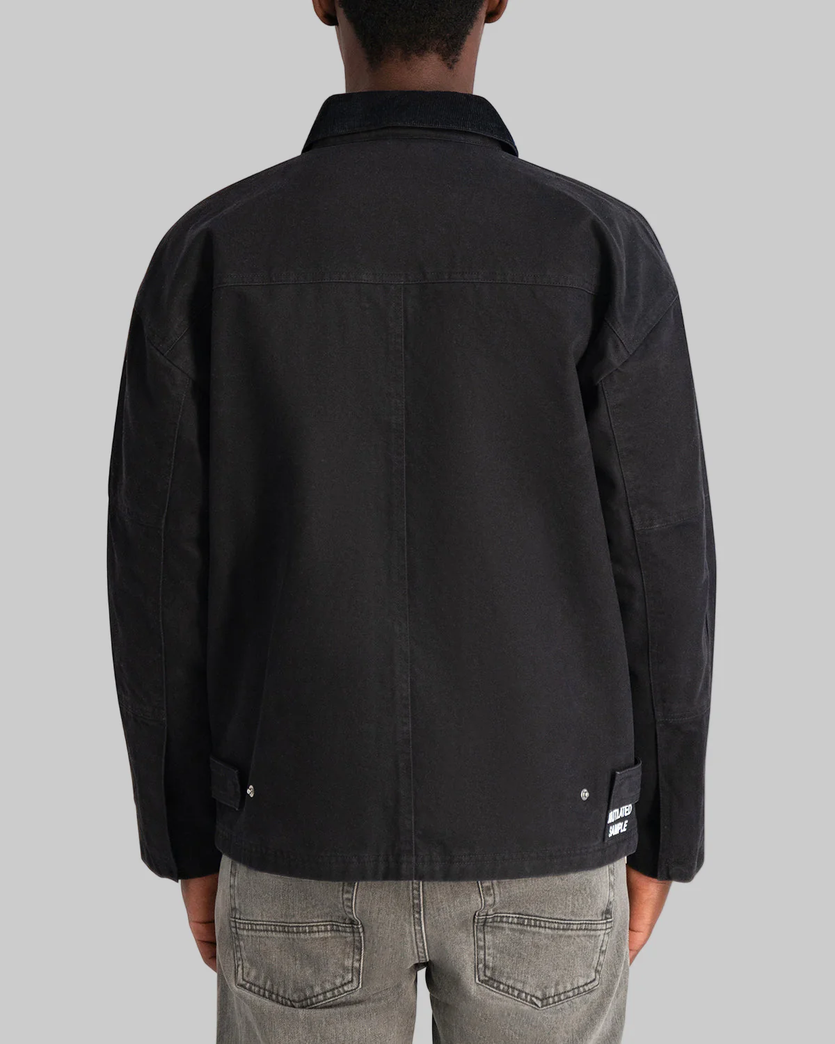 WAXED COTTON FIELD JACKET WITH CORDUROY COLLAR - Image 2