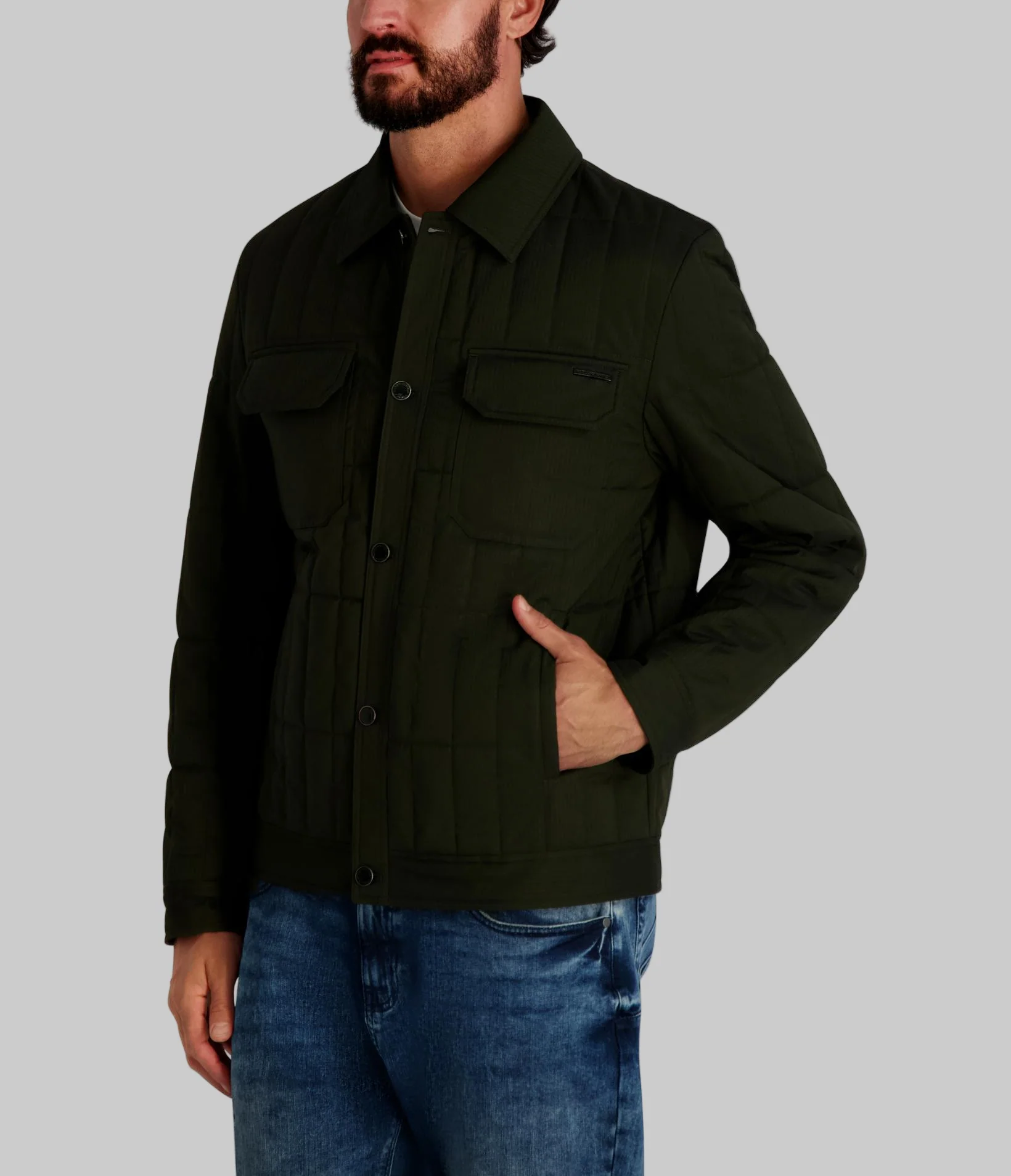 QUILTED SHIRT JACKET - Image 3